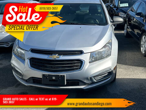 2016 Chevrolet Cruze Limited for sale at GRAND AUTO SALES - CALL or TEXT us at 619-503-3657 in Spring Valley CA