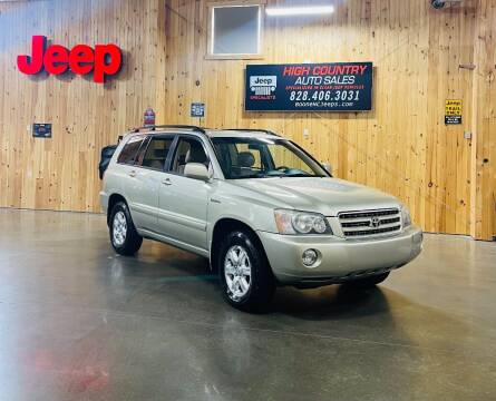 2003 Toyota Highlander for sale at Boone NC Jeeps-High Country Auto Sales in Boone NC