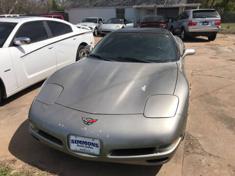 2002 Chevrolet Corvette for sale at Simmons Auto Sales in Denison TX