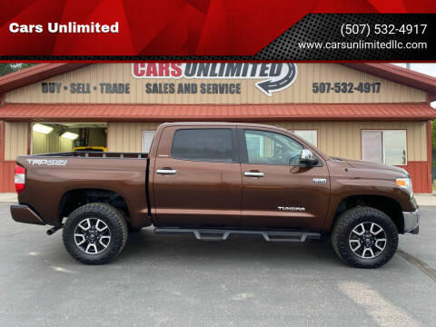 2017 Toyota Tundra for sale at Cars Unlimited in Marshall MN