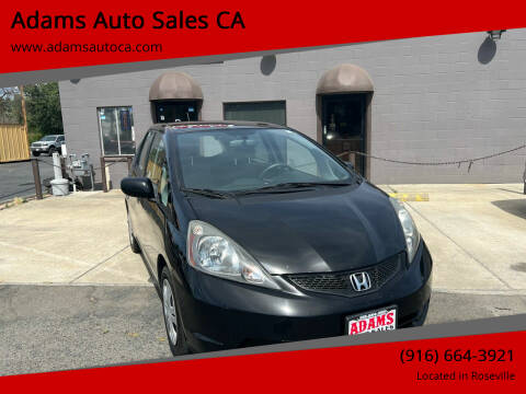 2011 Honda Fit for sale at Adams Auto Sales CA - Adams Auto Sales Sacramento in Sacramento CA