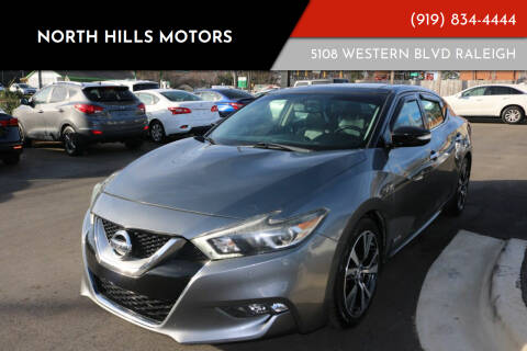 2016 Nissan Maxima for sale at NORTH HILLS MOTORS in Raleigh NC