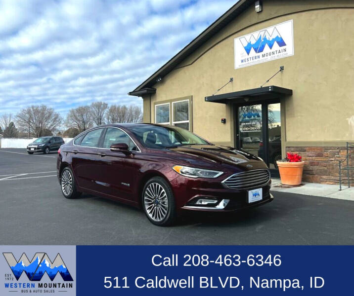 2017 Ford Fusion Hybrid for sale at Western Mountain Bus & Auto Sales in Nampa ID