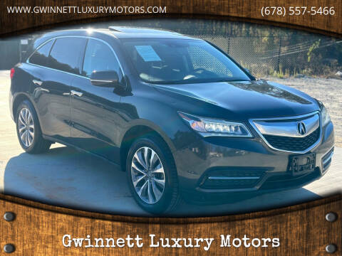 2014 Acura MDX for sale at Gwinnett Luxury Motors in Buford GA