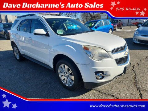 2011 Chevrolet Equinox for sale at Dave Ducharme's Auto Sales in Lowell MA