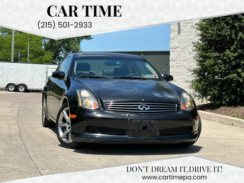 2004 Infiniti G35 for sale at Car Time in Philadelphia PA