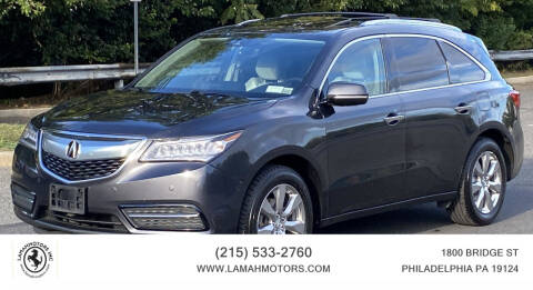2016 Acura MDX for sale at LAMAH MOTORS INC in Philadelphia PA