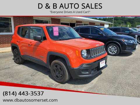 2017 Jeep Renegade for sale at D & B AUTO SALES in Somerset PA