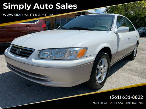 2001 Toyota Camry for sale at Simply Auto Sales in Palm Beach Gardens FL