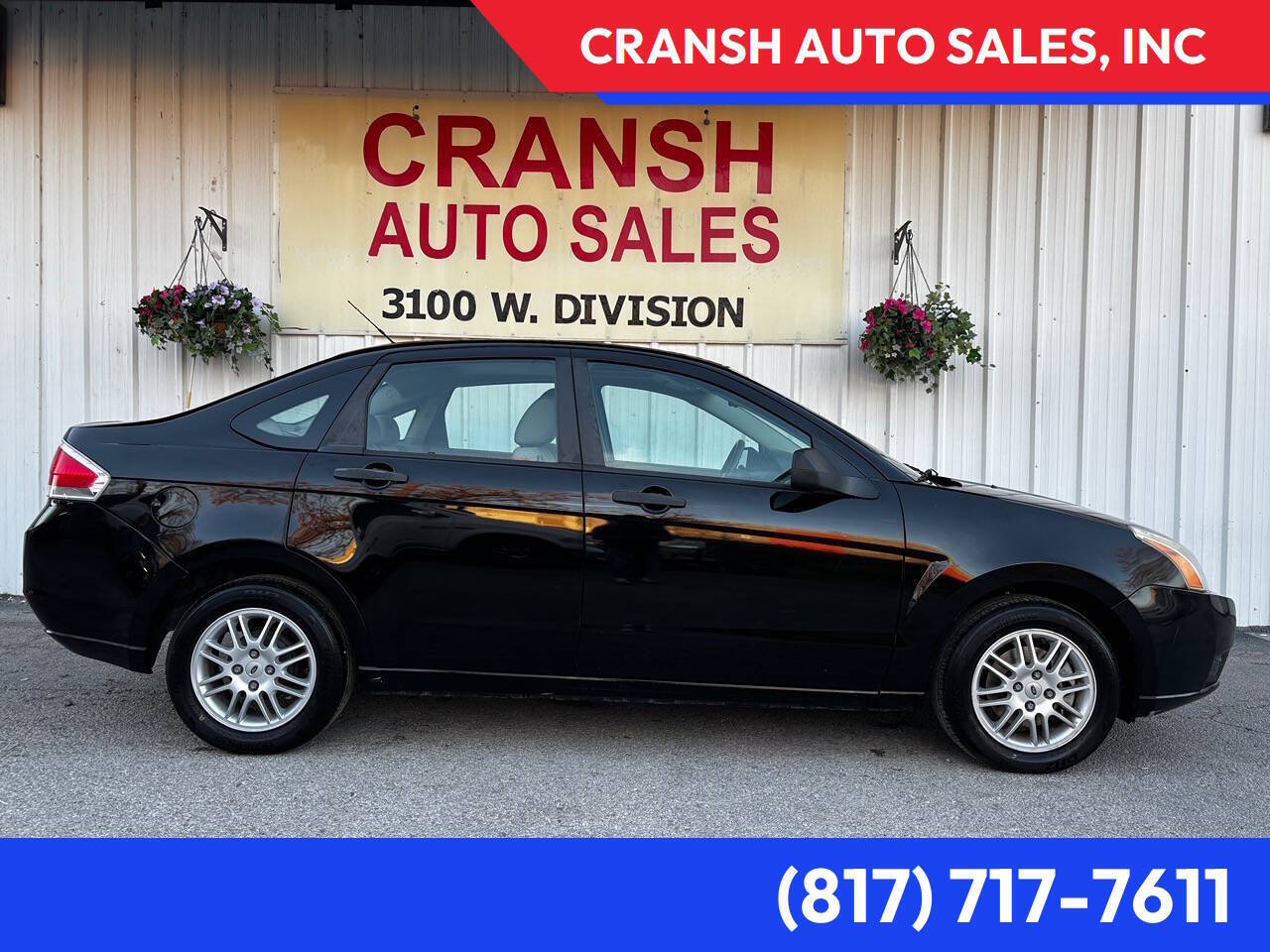 Black 2010 Ford Focus SE SE 4dr Sedan 1