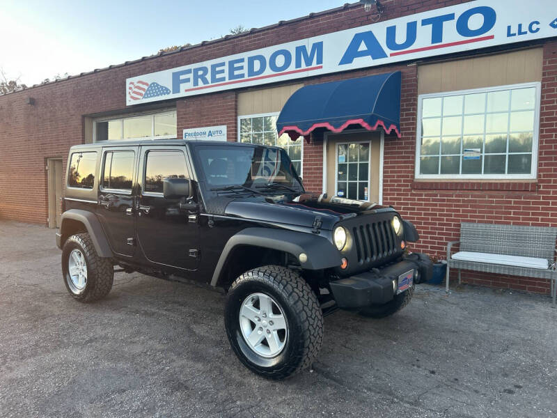 2014 Jeep Wrangler Unlimited for sale at FREEDOM AUTO LLC in Wilkesboro NC