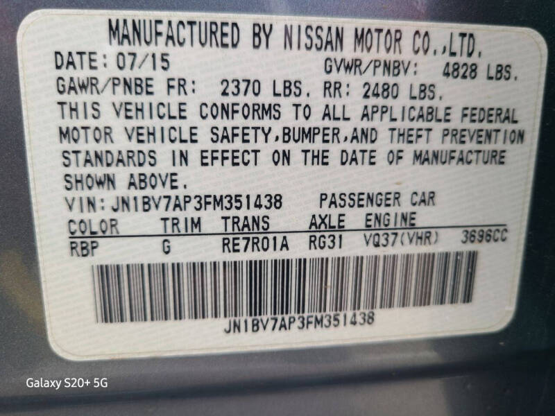 2015 Infiniti Q50 Premium