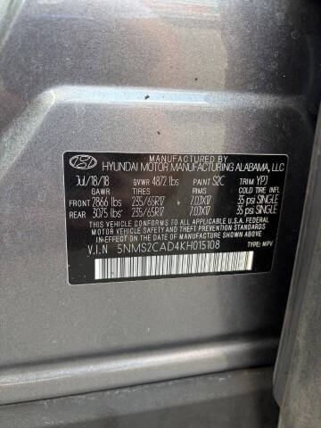 2019 Hyundai Santa Fe SE 2.4L