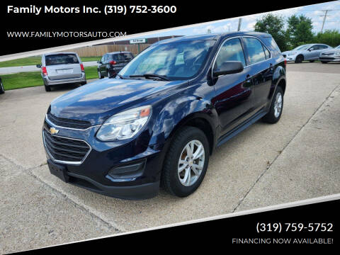 2017 Chevrolet Equinox for sale at Family Motors Inc.  (319) 752-3600 - Family Motors Inc. (319) 752-3600 in West Burlington IA