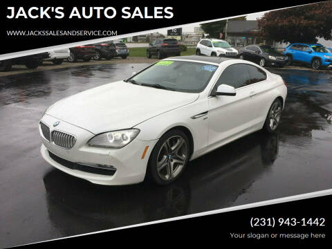 2012 BMW 6 Series for sale at JACK'S AUTO SALES in Traverse City MI