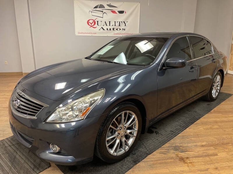 2012 Infiniti G37 Sedan for sale at Quality Autos in Marietta GA