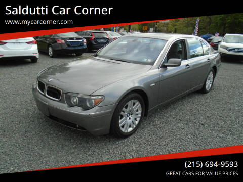 2003 BMW 7 Series for sale at Saldutti Car Corner in Gilbertsville PA