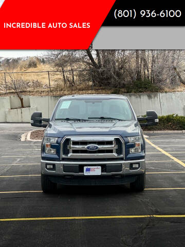 2016 Ford F-150 for sale at INCREDIBLE AUTO SALES in Bountiful UT