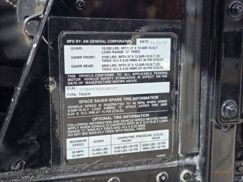 1999 AM General Hummer