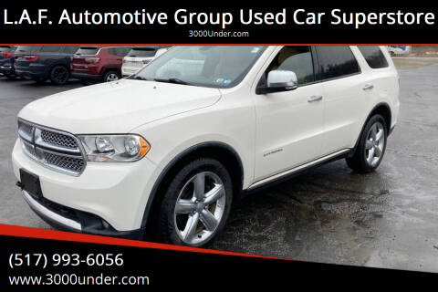 2011 Dodge Durango for sale at L.A.F. Automotive Group Used Car Superstore in Lansing MI