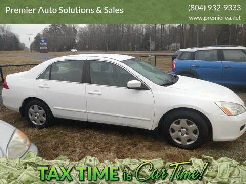 2007 Honda Accord for sale at Premier Auto Solutions & Sales in Quinton VA
