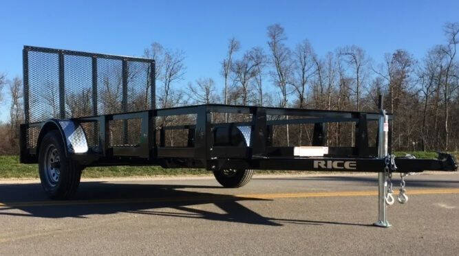 2023 Rice Trailers Single Axle Utility- 74" x 12'