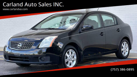 2007 Nissan Sentra for sale at Carland Auto Sales INC. in Portsmouth VA