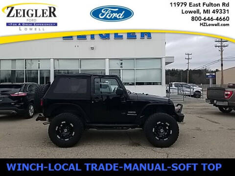 2015 Jeep Wrangler for sale at Zeigler Ford of Plainwell- Jeff Bishop - Zeigler Ford of Lowell in Lowell MI