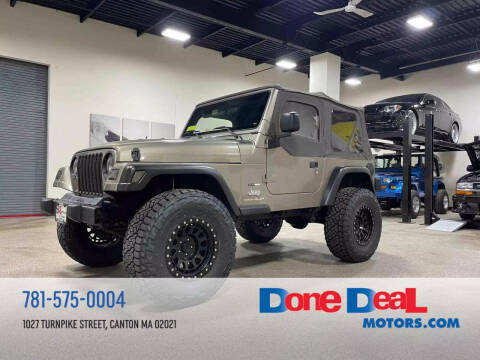 2003 Jeep Wrangler for sale at DONE DEAL MOTORS in Canton MA