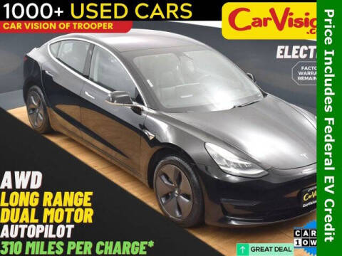 2018 Tesla Model 3 for sale at Car Vision of Trooper in Norristown PA