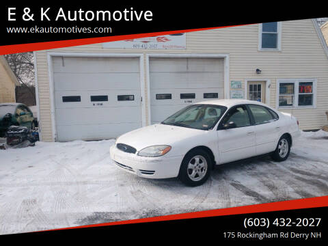 2006 Ford Taurus for sale at E & K Automotive in Derry NH