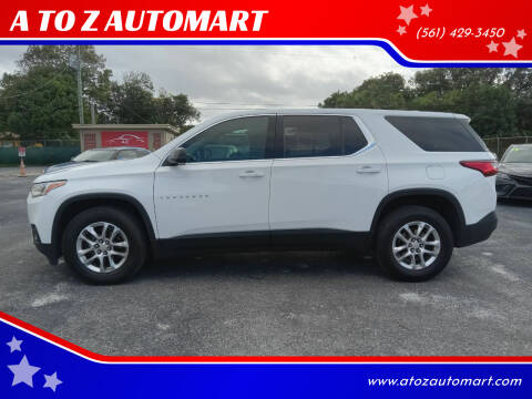 2019 Chevrolet Traverse for sale at A TO Z  AUTOMART in West Palm Beach FL