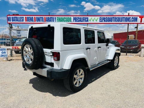 2012 Jeep Wrangler Unlimited for sale at El Paso Auto Solutions in El Paso TX