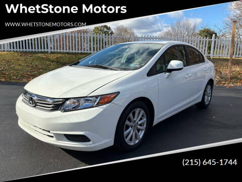 2012 Honda Civic for sale at WhetStone Motors in Bensalem PA