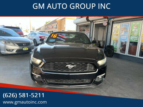 2016 Ford Mustang for sale at GM AUTO GROUP INC in La Puente CA