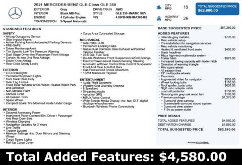 2021 Mercedes-Benz GLE GLE 350 4MATIC