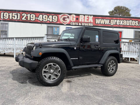 2013 Jeep Wrangler for sale at G Rex Cars & Trucks in El Paso TX