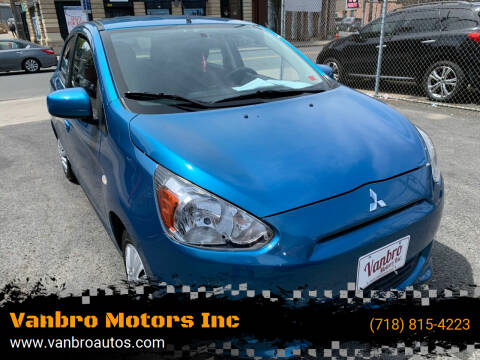 2014 Mitsubishi Mirage for sale at Vanbro Motors Inc in Staten Island NY