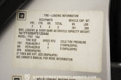 2000 Chevrolet Corvette