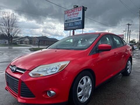 2012 Ford Focus for sale at Unlimited Auto Group in West Chester OH