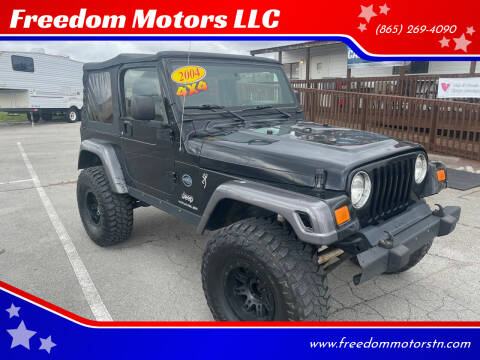 2004 Jeep Wrangler for sale at Freedom Motors LLC in Knoxville TN