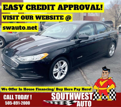 2018 Ford Fusion Hybrid for sale at SOUTHWEST AUTO in Albuquerque NM