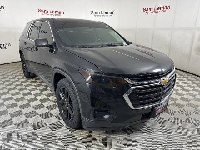 Used 2021 Chevrolet Traverse LS with VIN 1GNERFKW8MJ109720 for sale in Bloomington, IL