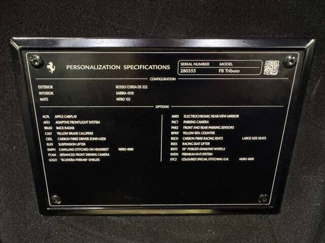 2022 Ferrari F8 Tributo