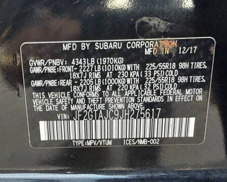 2018 Subaru Crosstrek 2.0i Limited