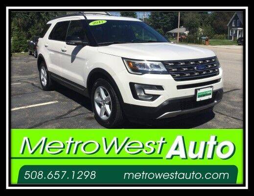 2017 Ford Explorer for sale at Metro West Auto in Bellingham MA