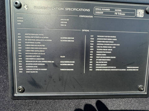 2021 Ferrari F8 Tributo