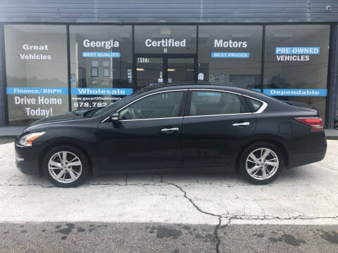 2015 Nissan Altima for sale at Georgia Certified Motors in Stockbridge GA