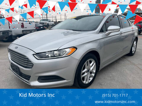 2013 Ford Fusion for sale at Kid Motors Inc in El Paso TX