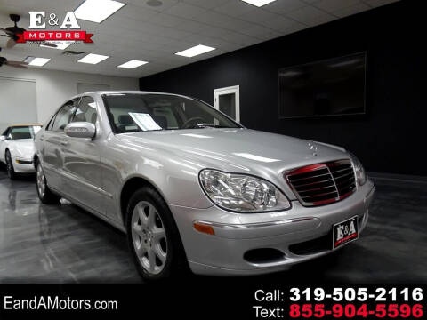 2004 Mercedes-Benz S-Class for sale at E&A Motors in Waterloo IA